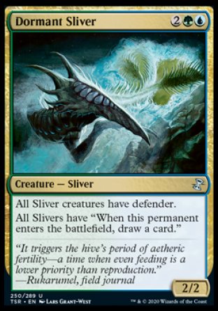 (250/289) Magic The Gathering Time Spiral Remastered Single: Dormant Sliver  Uncommon