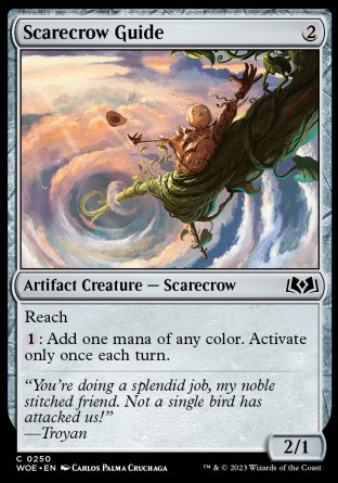 (250) Magic The Gathering Wilds of Eldraine Single: Scarecrow Guide  Common