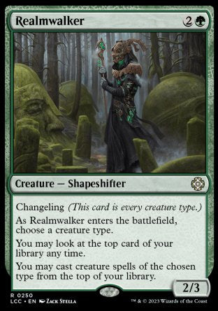 (250) Magic The Gathering Commander: The Lost Caverns of Ixalan Single: Realmwalker  Rare