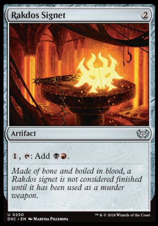 (250) Magic The Gathering Commander: Duskmourn: House of Horror Single: Rakdos Signet  Uncommon