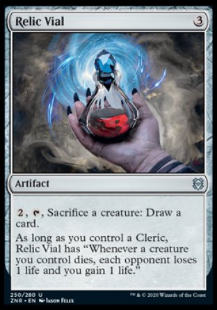 (250/280) Magic The Gathering Zendikar Rising Single: Relic Vial Holo Uncommon