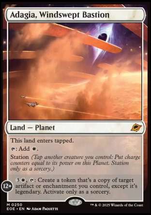 (250) Magic The Gathering Edge of Eternities: Promos Single: Adagia, Windswept Bastion (V.2) Holo Mythic