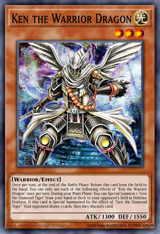 (246) YuGiOh TCG MP24: 25th Anniversary Tin: Dueling Mirrors Single: Ken the Warrior Dragon  Ultra Rare