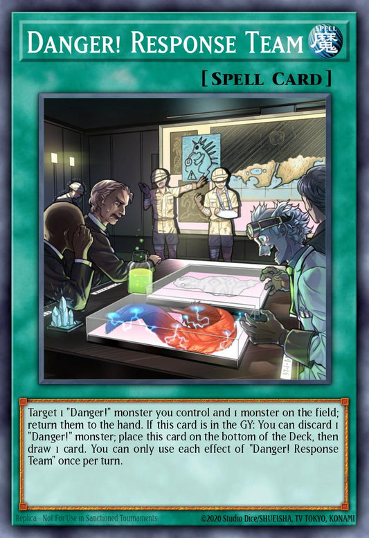 (221) YuGiOh TCG MP19: 2019 Gold Sarcophagus Tin Mega Pack Single: Danger! Response Team  Secret Rare