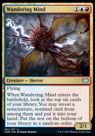 (251) Magic The Gathering Innistrad: Crimson Vow Single: Wandering Mind  Uncommon