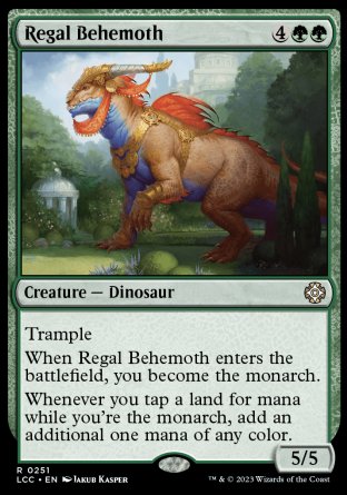 (251) Magic The Gathering Commander: The Lost Caverns of Ixalan Single: Regal Behemoth  Rare