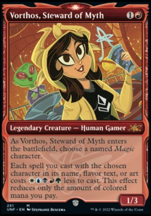 (251) Magic The Gathering Unfinity: Extras Single: Vorthos, Steward of Myth (V.1)  Mythic
