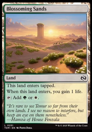 (251) Magic The Gathering Tarkir: Dragonstorm Single: Blossoming Sands  Common