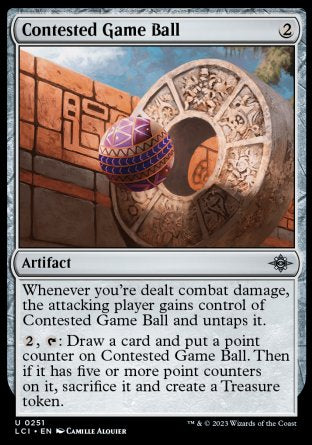 (251) Magic The Gathering The Lost Caverns of Ixalan Single: Contested Game Ball  Uncommon