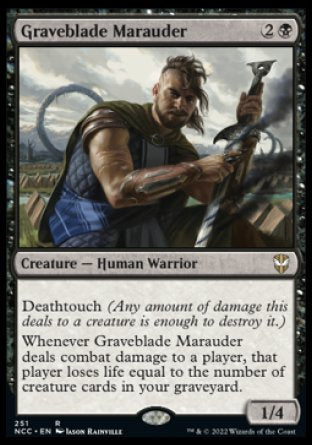 (251) Magic The Gathering Commander: Streets of New Capenna Single: Graveblade Marauder  Rare