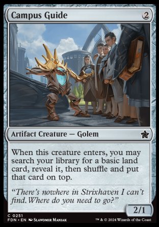(251) Magic The Gathering Magic: The Gathering Foundations Single: Campus Guide  Common