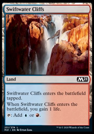 (251) Magic The Gathering Core 2021 Single: Swiftwater Cliffs Holo Common