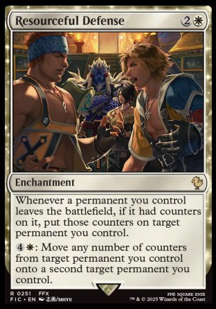 (251) Magic The Gathering Commander: Magic: The Gathering - FINAL FANTASY Single: Resourceful Defense  Rare