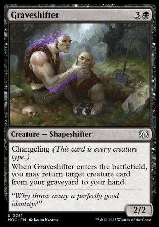 (251) Magic The Gathering Commander: March of the Machine Single: Graveshifter  Uncommon
