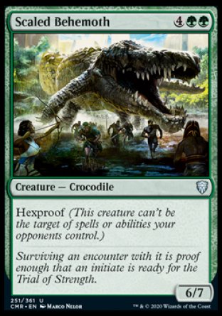 (251/361) Magic The Gathering Commander Legends Single: Scaled Behemoth  Uncommon