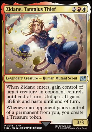 (251) Magic The Gathering Magic: The Gathering - FINAL FANTASY Single: Zidane, Tantalus Thief Holo Uncommon