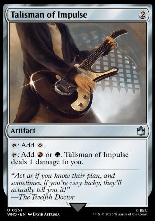(251) Magic The Gathering Universes Beyond: Doctor Who Single: Talisman of Impulse Holo Uncommon