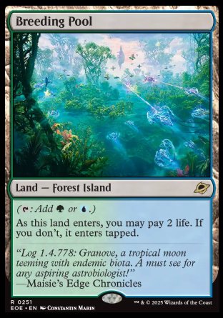 (251) Magic The Gathering Edge of Eternities: Promos Single: Breeding Pool (V.2) Holo Rare