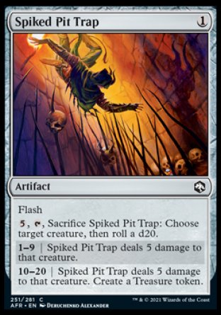 (251) Magic The Gathering Adventures in the Forgotten Realms Single: Spiked Pit Trap Holo Common