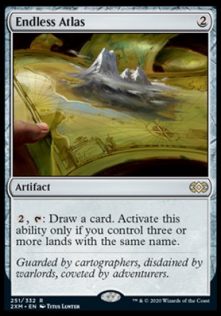 (251/332) Magic The Gathering Double Masters Single: Endless Atlas  Rare