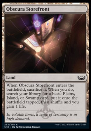 (252) Magic The Gathering Streets of New Capenna Single: Obscura Storefront Holo Common