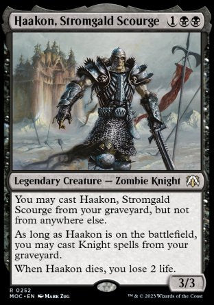 (252) Magic The Gathering Commander: March of the Machine Single: Haakon, Stromgald Scourge  Rare
