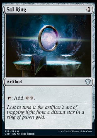 (252/322) Magic The Gathering Commander: Ikoria Single: Sol Ring  Uncommon