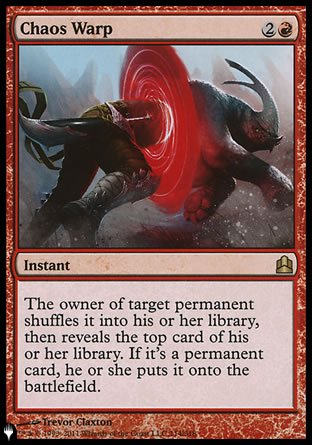 (114) Magic The Gathering The List Single: Chaos Warp  Rare