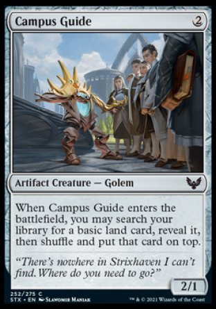 (252) Magic The Gathering Strixhaven: School of Mages Single: Campus Guide Holo Common