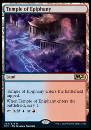 (252) Magic The Gathering Core 2021 Single: Temple of Epiphany Holo Rare