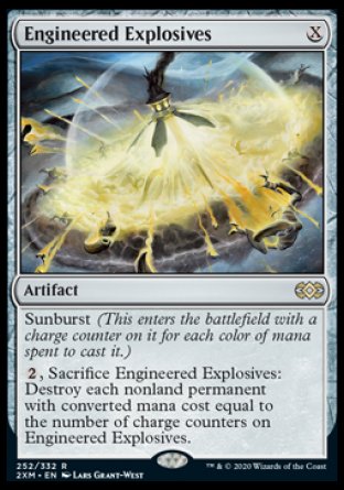 (252/332) Magic The Gathering Double Masters Single: Engineered Explosives  Rare