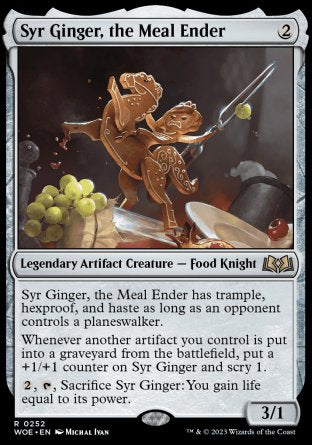 (252) Magic The Gathering Wilds of Eldraine Single: Syr Ginger, the Meal Ender Holo Rare