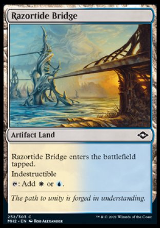 (252) Magic The Gathering Modern Horizons 2 Single: Razortide Bridge  Common