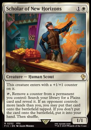 (252) Magic The Gathering Commander: Magic: The Gathering - FINAL FANTASY: Collector's Edition Single: Scholar of New Horizons Holo Rare