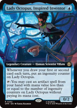 (252) Magic The Gathering Magic: The Gathering | Marvel's Spider-Man: Extras Single: Lady Octopus, Inspired Inventor  Rare