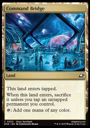 (252) Magic The Gathering Edge of Eternities Single: Command Bridge Holo Common