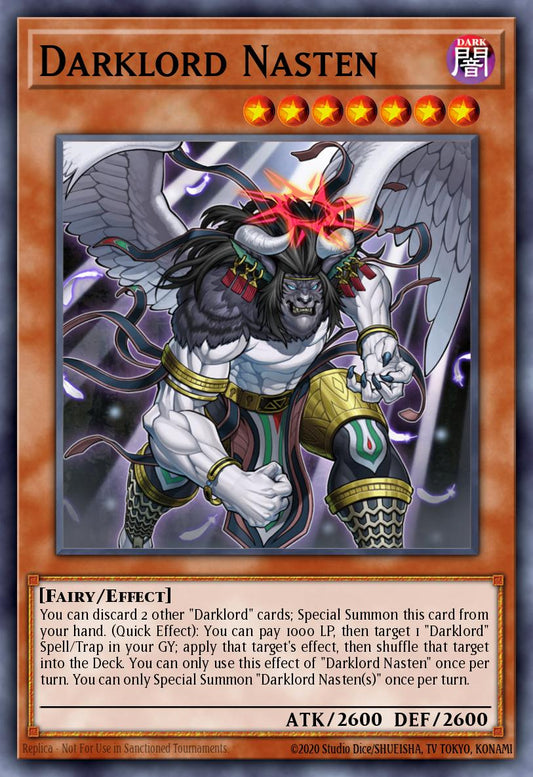 (107) YuGiOh TCG MAGO: Maximum Gold Single: Darklord Nasten  Rare
