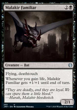 (253) Magic The Gathering Jumpstart Single: Malakir Familiar  Uncommon