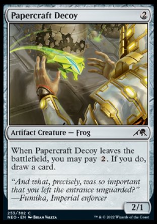 (253) Magic The Gathering Kamigawa: Neon Dynasty Single: Papercraft Decoy  Common