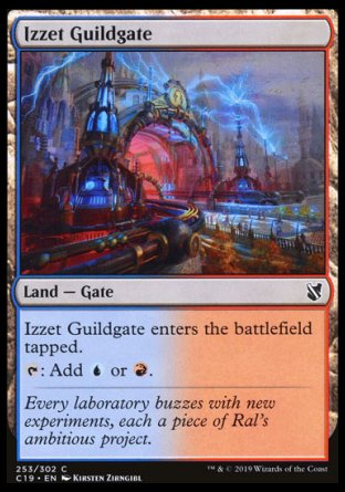 (253) Magic The Gathering Commander 2019 Single: Izzet Guildgate  Common
