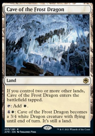 (253) Magic The Gathering Adventures in the Forgotten Realms Single: Cave of the Frost Dragon Holo Rare
