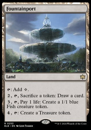 (253) Magic The Gathering Bloomburrow Single: Fountainport  Rare