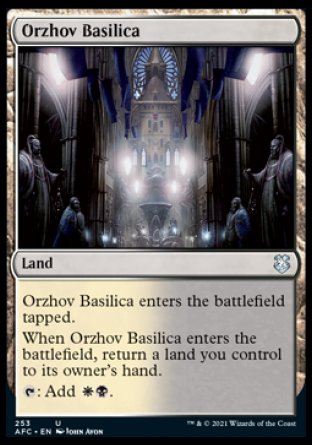 (253) Magic The Gathering Commander: Adventures in the Forgotten Realms Single: Orzhov Basilica  Uncommon
