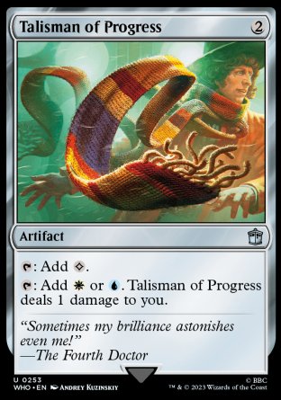 (253) Magic The Gathering Universes Beyond: Doctor Who Single: Talisman of Progress  Uncommon
