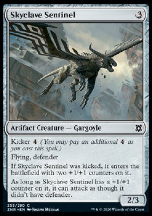 (253/280) Magic The Gathering Zendikar Rising Single: Skyclave Sentinel Holo Common