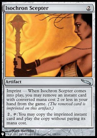 (188) Magic The Gathering The List Single: Isochron Scepter  Uncommon