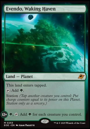 (253) Magic The Gathering Edge of Eternities Single: Evendo, Waking Haven Holo Mythic