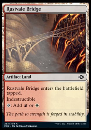 (253) Magic The Gathering Modern Horizons 2 Single: Rustvale Bridge Holo Common