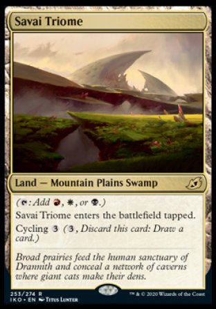 (253) Magic The Gathering Ikoria: Lair of Behemoths: Promos Single: Savai Triome (V.1)  Rare