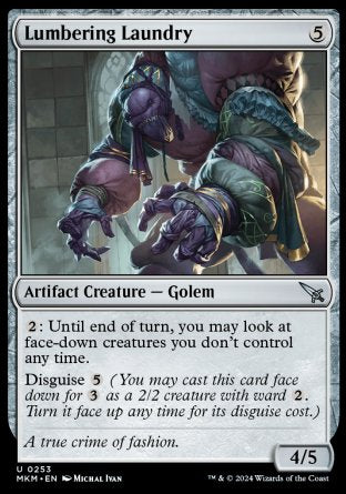 (253) Magic The Gathering Murders at Karlov Manor Single: Lumbering Laundry Holo Uncommon